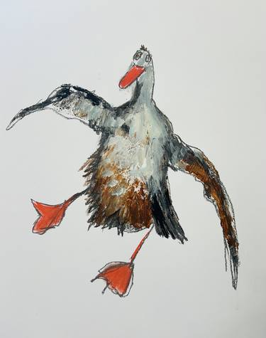 Original Abstract Expressionism Animal Paintings by Liesbeth Meulman