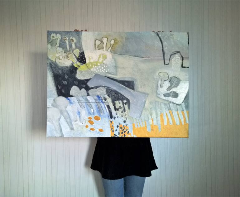 Original Abstract Landscape Painting by Valeria Kondor
