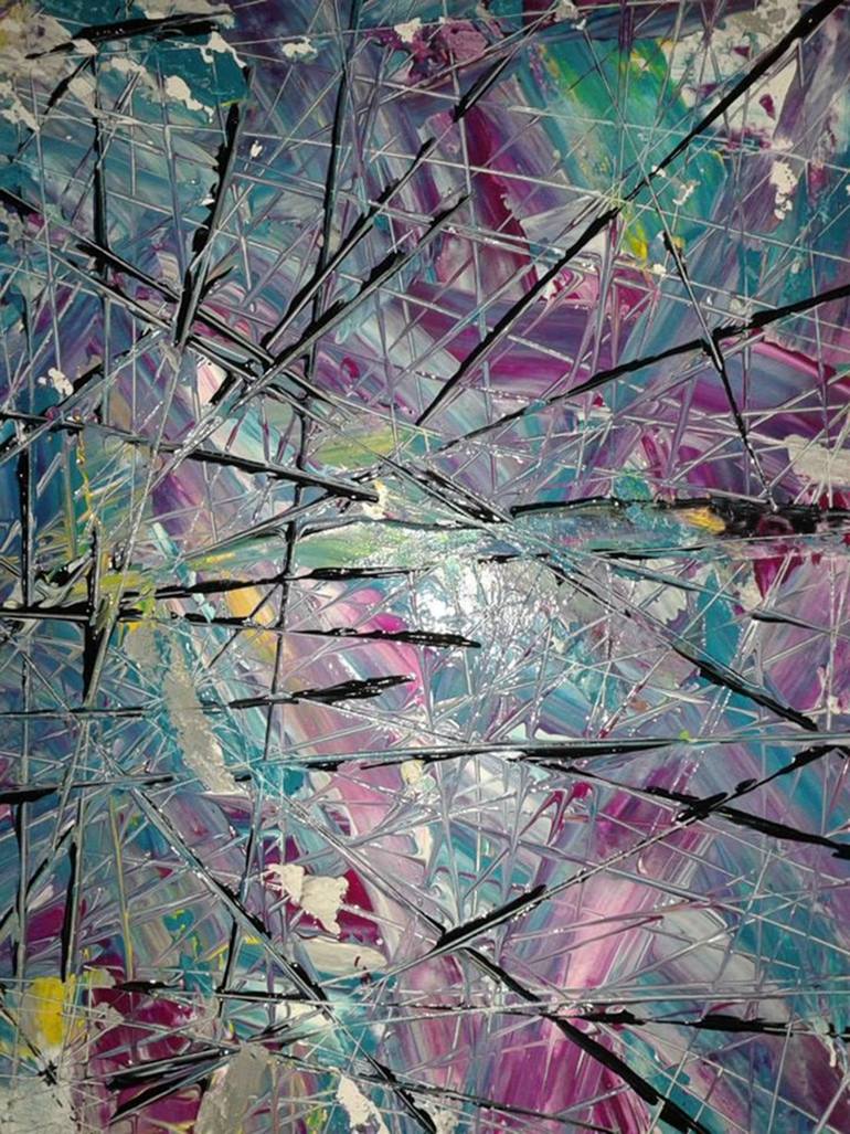 broken glass Painting by monika bosak Saatchi Art