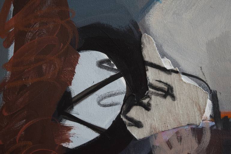 Original Cubism People Painting by Agata ŻYchlińSka