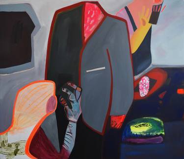 Saatchi Art Artist Agata Żychlińska; Painting, “Grey suit” #art