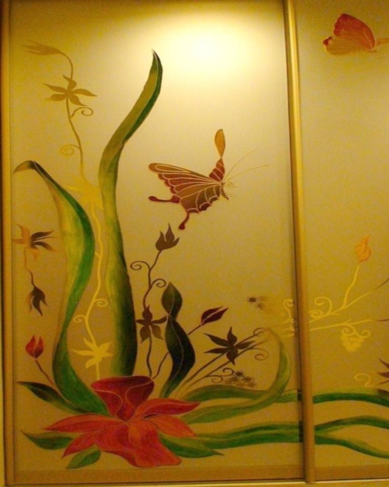 Original Art Deco Botanic Collage by Светлана Назарчук-Лядова
