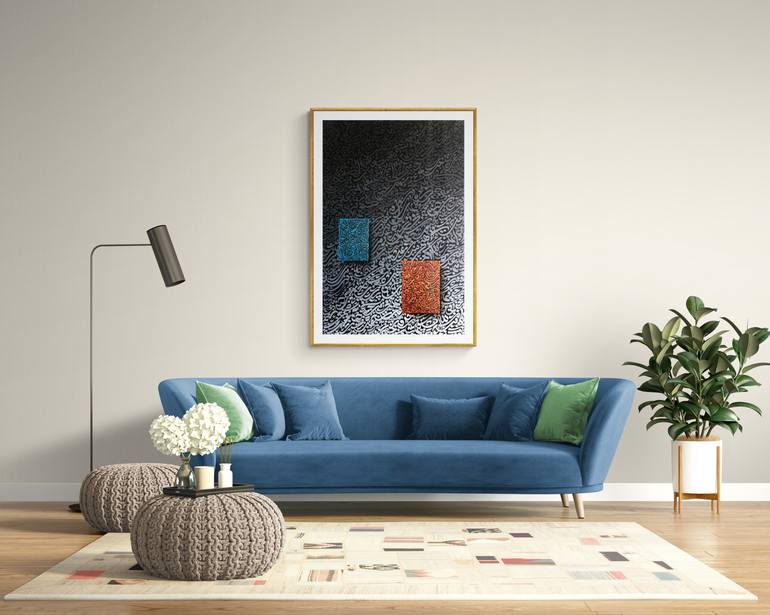 Original Abstract Calligraphy Painting by Sami Gharbi