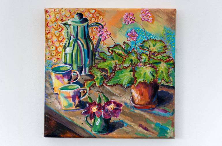 Original Expressionism Still Life Painting by Diana Rose