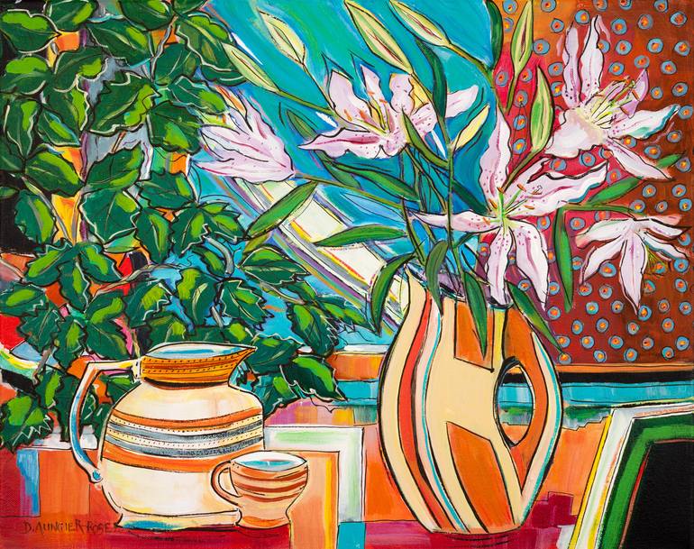 Original Expressionism Still Life Painting by Diana Rose