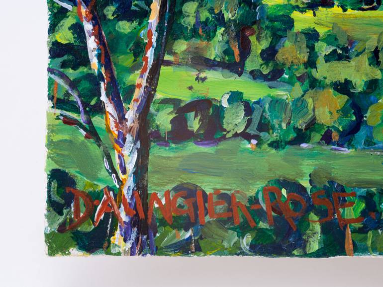 Original Expressionism Landscape Painting by Diana Rose