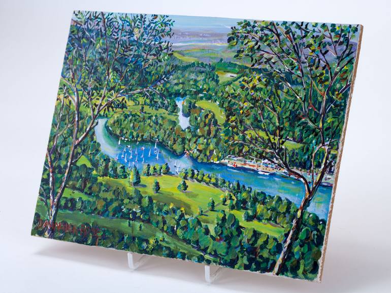 Original Expressionism Landscape Painting by Diana Rose