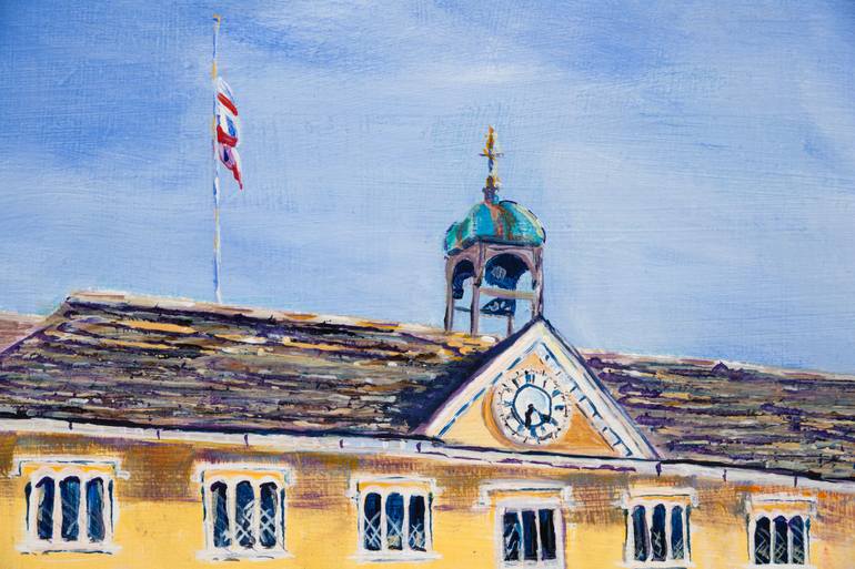 Original Impressionism Architecture Painting by Diana Rose