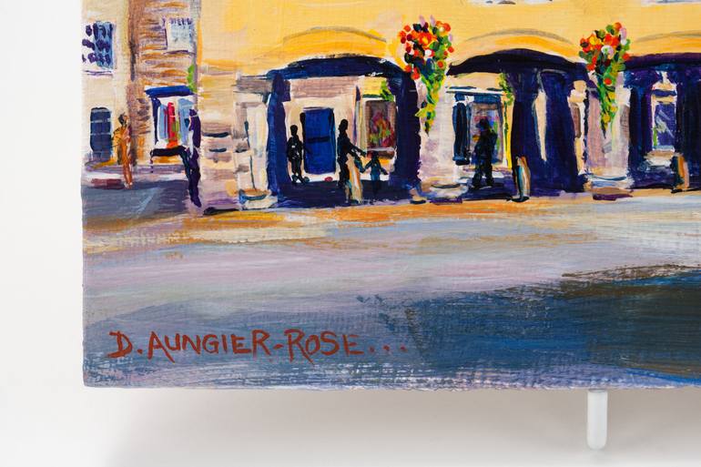 Original Impressionism Architecture Painting by Diana Rose