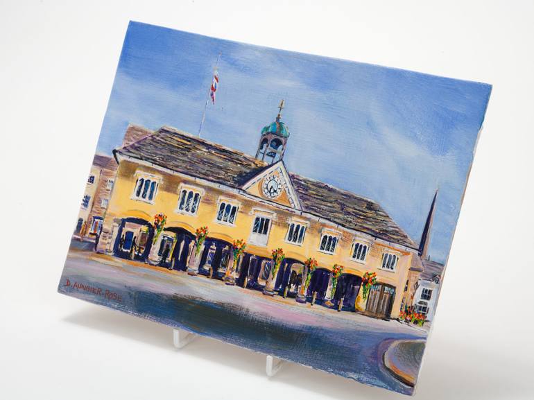 Original Impressionism Architecture Painting by Diana Rose