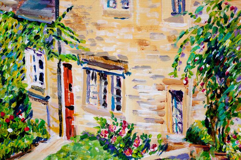 Original Architecture Painting by Diana Rose