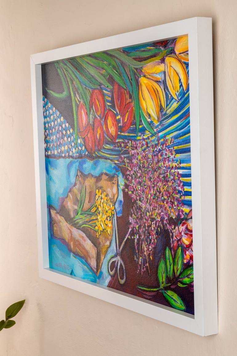 Original Abstract Expressionism Still Life Painting by Diana Rose