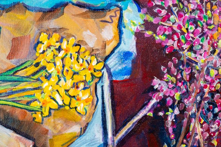 Original Abstract Expressionism Still Life Painting by Diana Rose