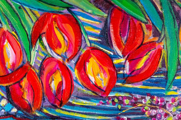 Original Abstract Expressionism Still Life Painting by Diana Rose