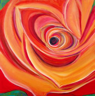 Original Expressionism Floral Paintings by Diana Rose