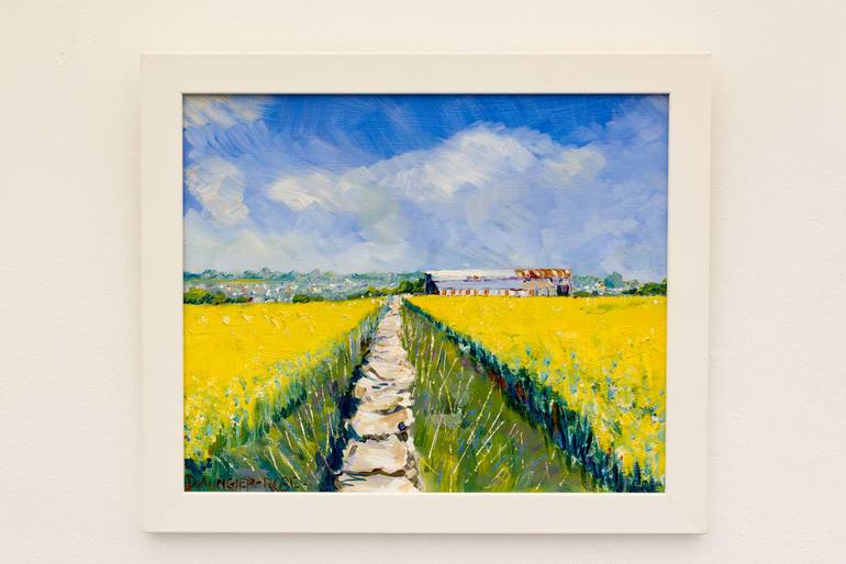 Original Expressionism Landscape Painting by Diana Rose