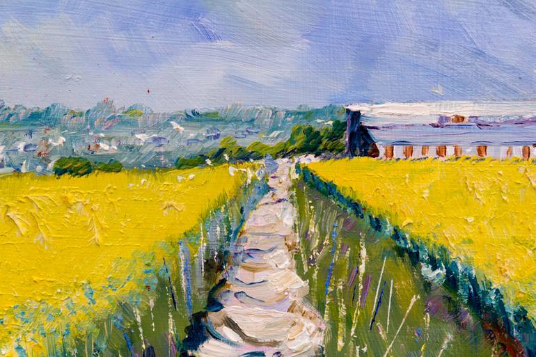 Original Expressionism Landscape Painting by Diana Rose