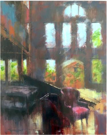 Pink Chair, Ohio (original SOLD, available for prints) thumb