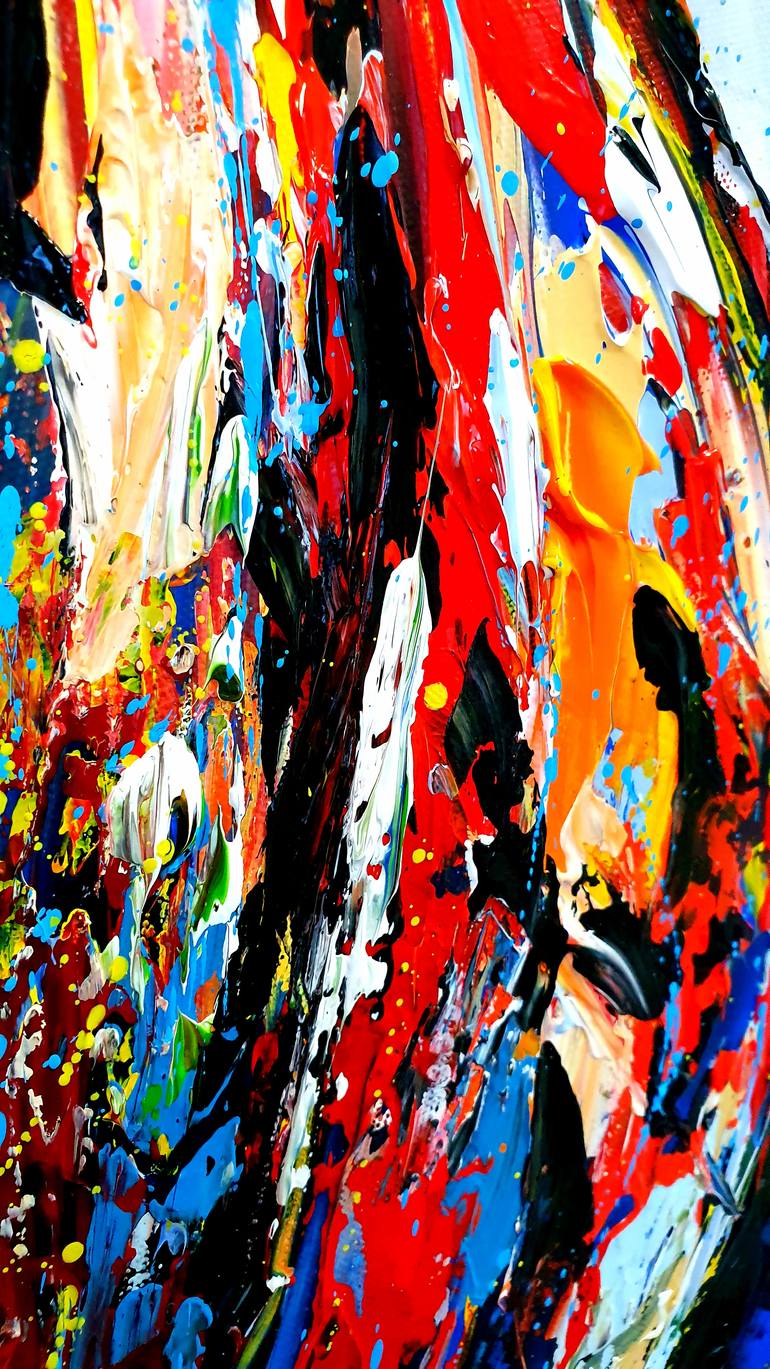 Original Abstract Expressionism Abstract Painting by Jovan Srijemac