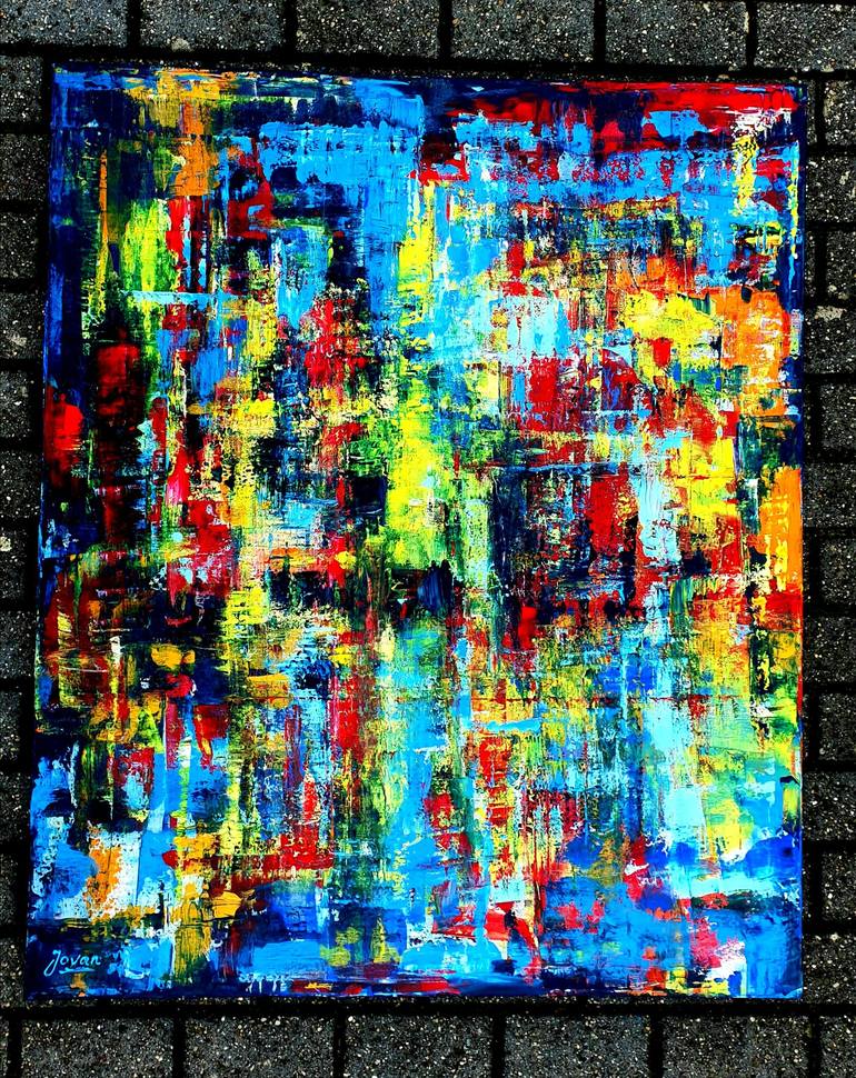 Original Abstract Painting by Jovan Srijemac