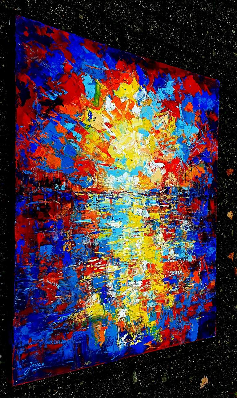 Original Abstract Expressionism Abstract Painting by Jovan Srijemac