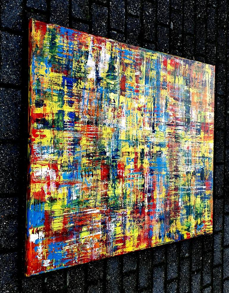 Original Abstract Expressionism Abstract Painting by Jovan Srijemac