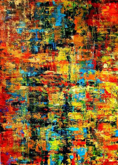 Original Abstract Expressionism Abstract Paintings by Jovan Srijemac