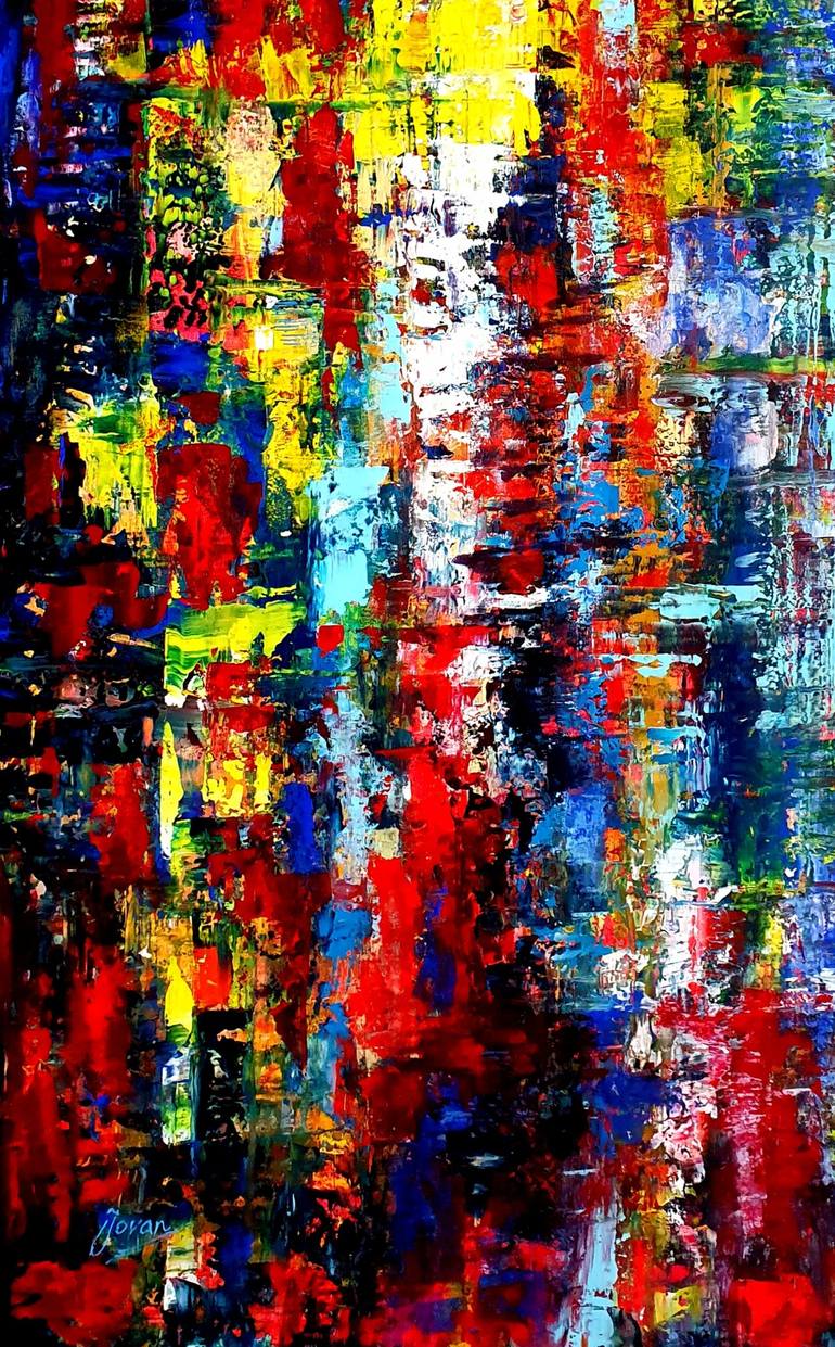 Original Abstract Painting by Jovan Srijemac