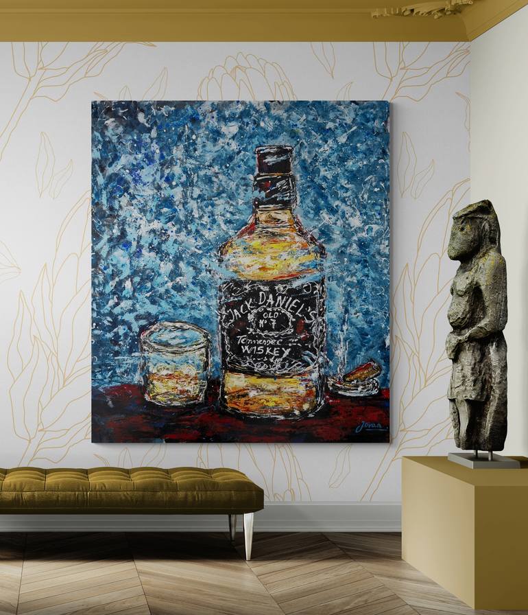 Original Abstract Expressionism Abstract Painting by Jovan Srijemac