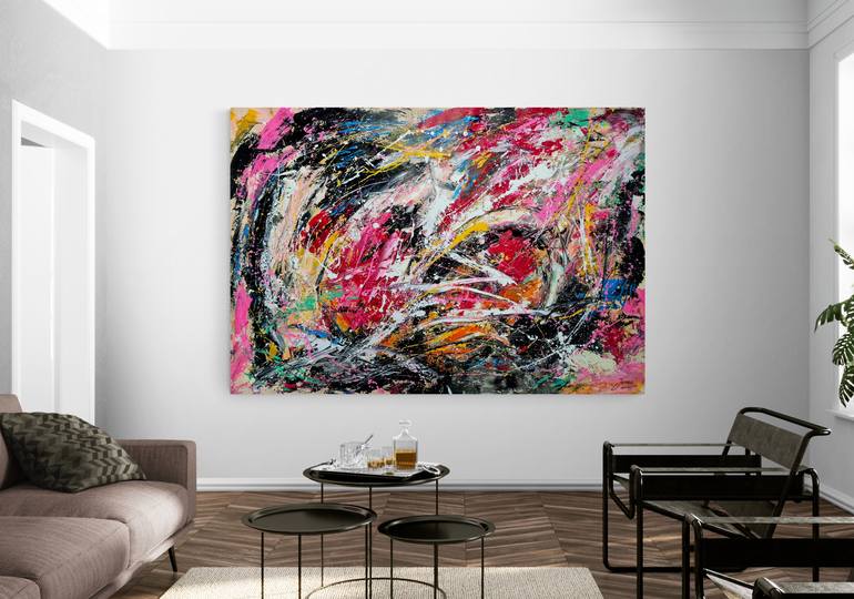 Original Abstract Expressionism Abstract Painting by Jovan Srijemac
