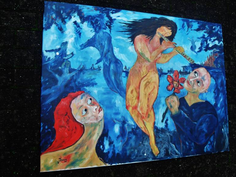 Original Expressionism Fantasy Painting by Jovan Srijemac