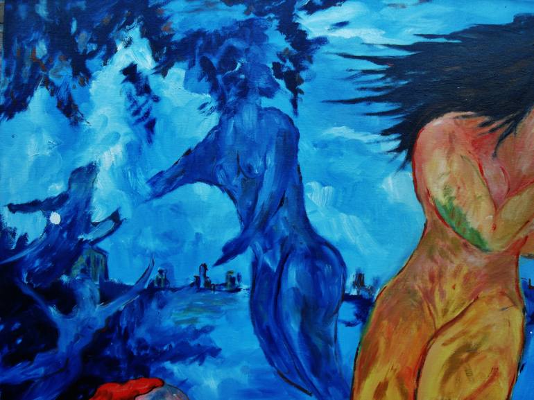 Original Expressionism Fantasy Painting by Jovan Srijemac