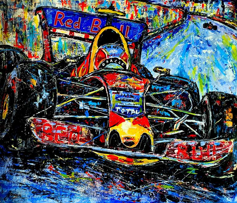 Original Abstract Expressionism Sport Painting by Jovan Srijemac