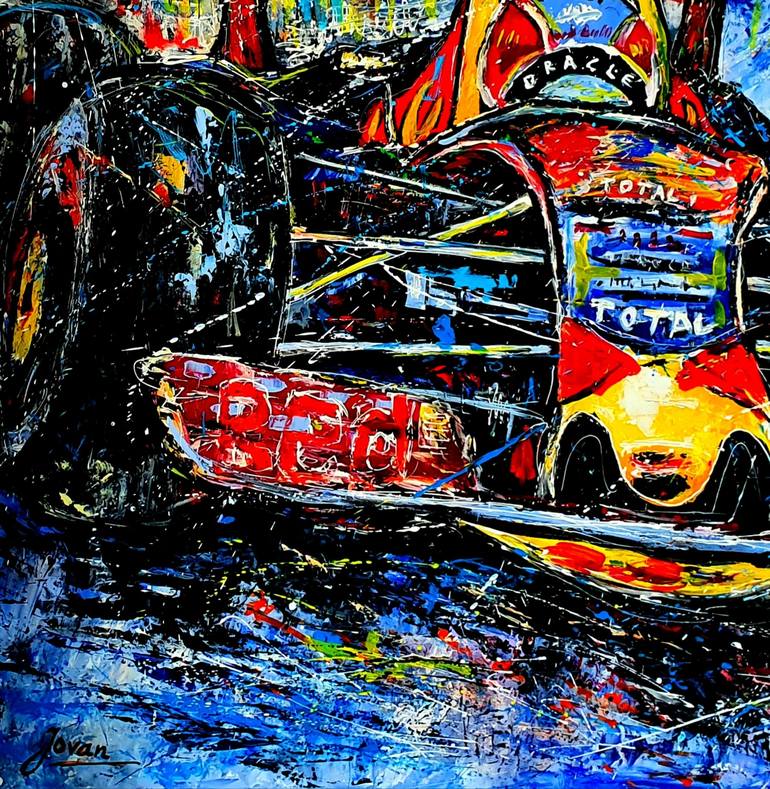 Original Abstract Expressionism Sport Painting by Jovan Srijemac