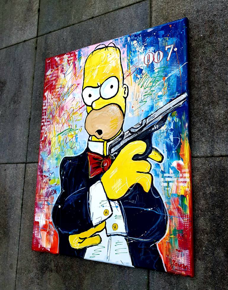 Original Pop Art Comics Painting by Jovan Srijemac