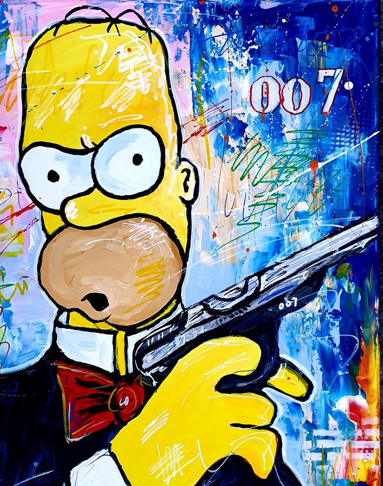 Original Pop Art Comics Painting by Jovan Srijemac