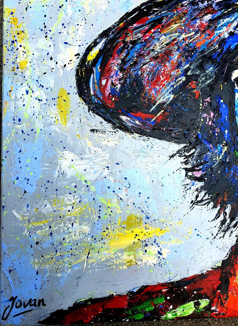 Original Abstract Expressionism Music Painting by Jovan Srijemac