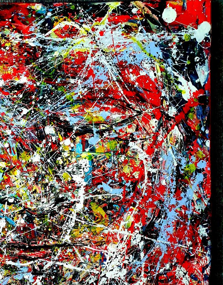 Original Abstract Expressionism Abstract Painting by Jovan Srijemac