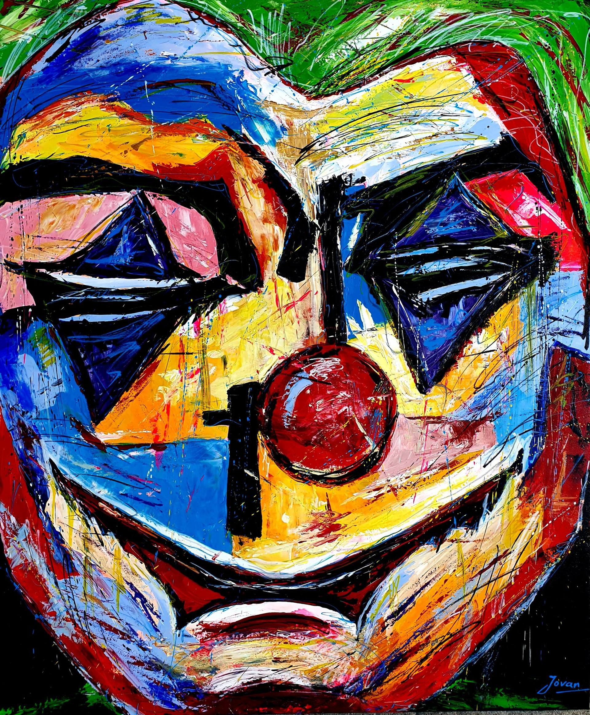 Joker Face Painting by Jovan Srijemac | Saatchi Art Lebanon
