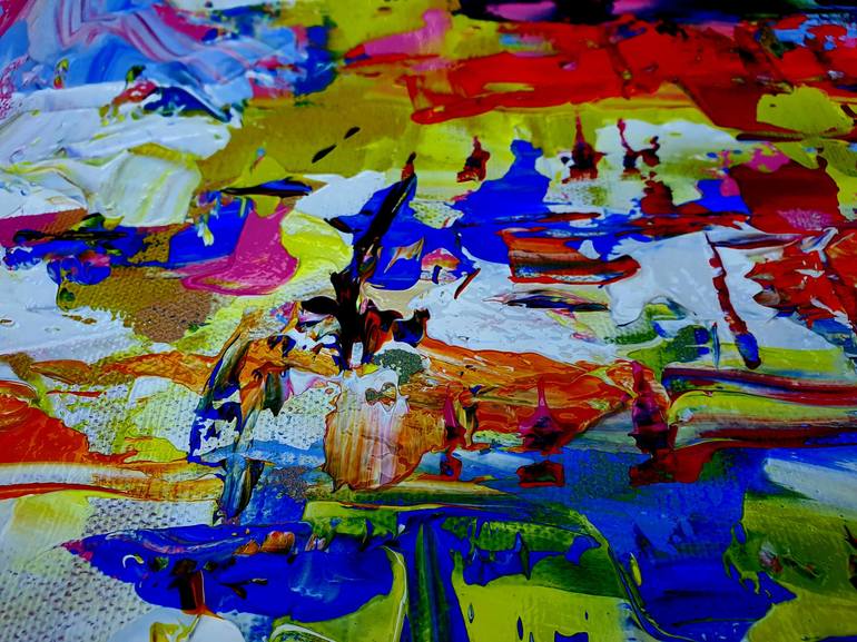 Original Abstract Expressionism Abstract Painting by Jovan Srijemac