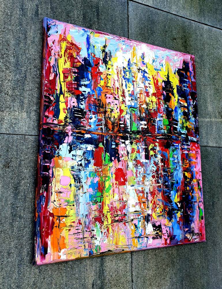 Original Abstract Expressionism Abstract Painting by Jovan Srijemac