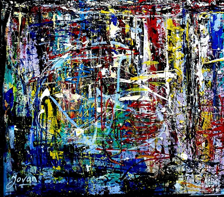 Original Abstract Painting by Jovan Srijemac