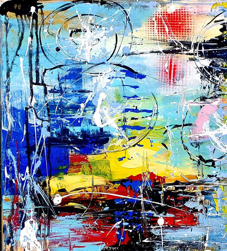 Original Abstract Expressionism Abstract Painting by Jovan Srijemac