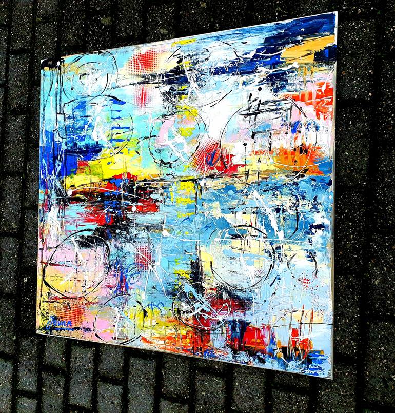 Original Abstract Expressionism Abstract Painting by Jovan Srijemac