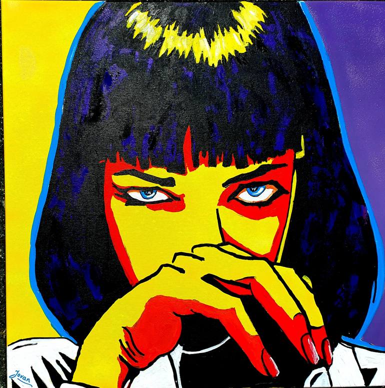 I øvrigt Creed Gnaven Pulp Fiction , Mia Wallace Painting by Jovan Srijemac | Saatchi Art
