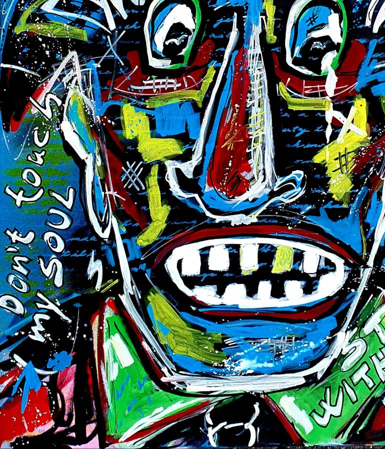 Original Pop Art Abstract Painting by Jovan Srijemac