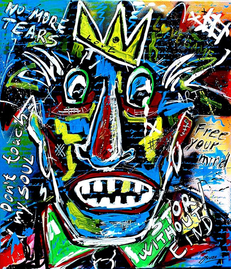 Original Pop Art Abstract Painting by Jovan Srijemac