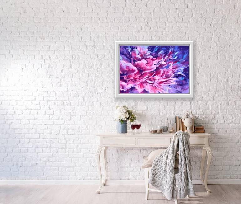 Original Abstract Floral Painting by Kateryna Piatakova