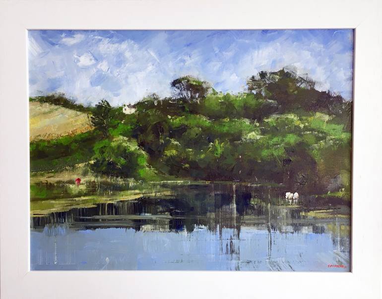 Original Impressionism Landscape Painting by Stuart Parker