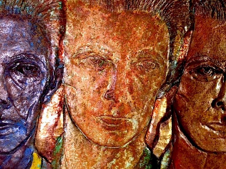 Original Abstract Pop Culture/Celebrity Sculpture by Jeanne Dana